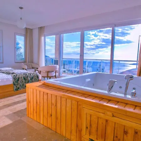 Kiziltas 6 Bedroom Seaview With Private Pool Hot Tub * Kalkan