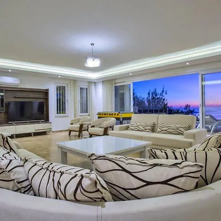 Kiziltas 6 Bedroom Seaview With Private Pool Hot Tub Kalkan