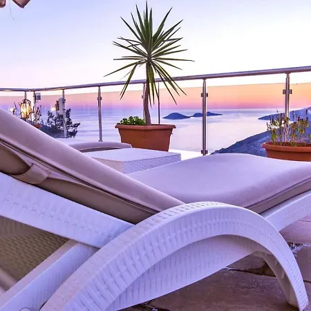 Kiziltas 6 Bedroom Seaview With Private Pool Hot Tub Kalkan