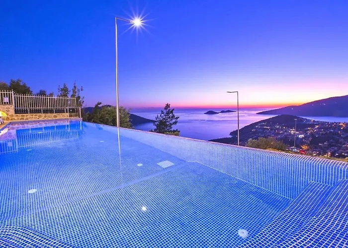 Kiziltas 6 Bedroom Seaview With Private Pool Hot Tub * Kalkan