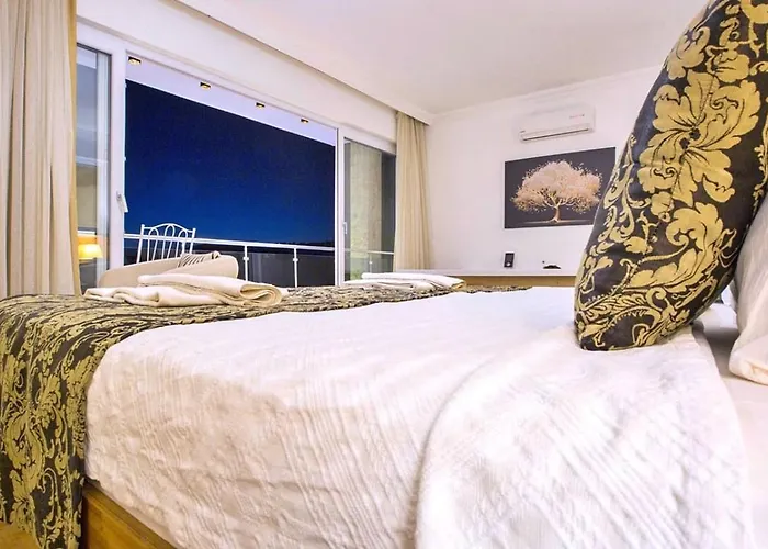 Willa Kiziltas 6 Bedroom Seaview With Private Pool Hot Tub Kalkan