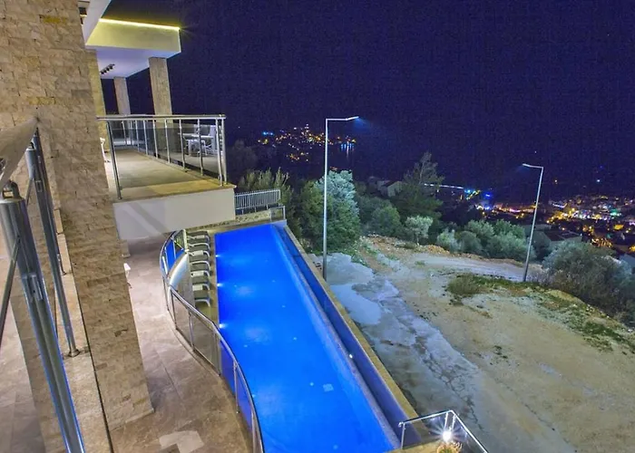 Kiziltas 6 Bedroom Seaview With Private Pool Hot Tub * Kalkan